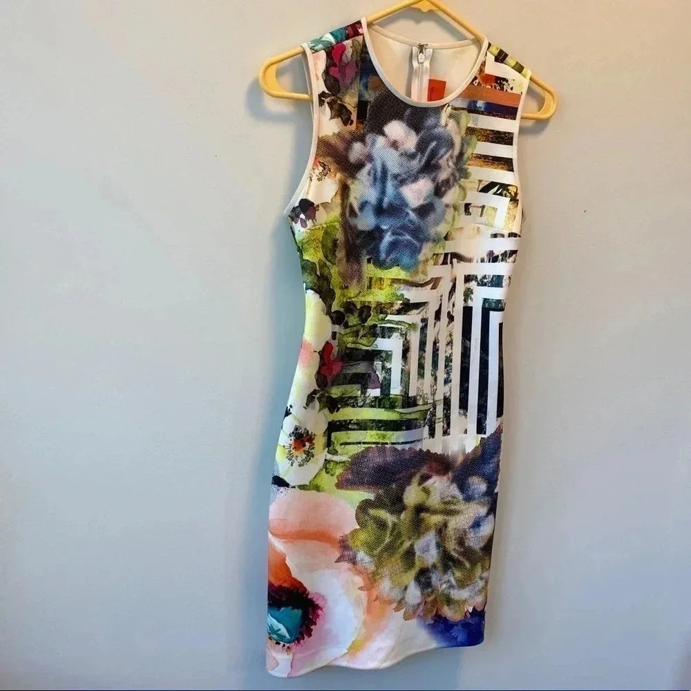 Clover Canyon Floral Maze Neoprene Dress - Picture 16 of 16